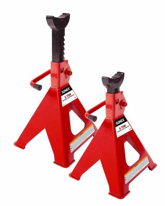 Sunex 1006C 6-ton jack stands large saddle steel pair