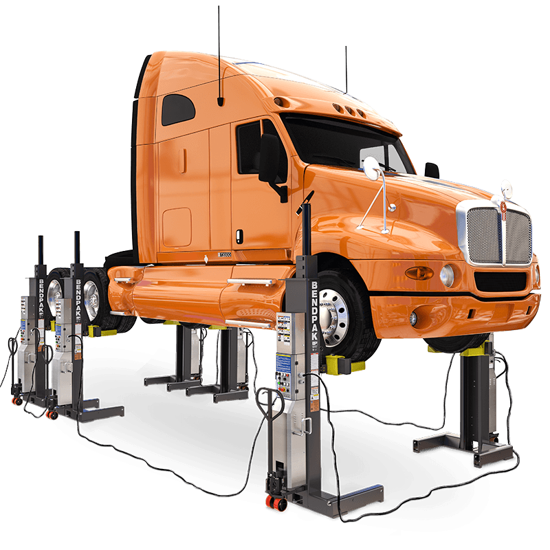 Best mobile column lifts for heavy duty shops: BendPak PCL-18B set of 6 mobile column lifts