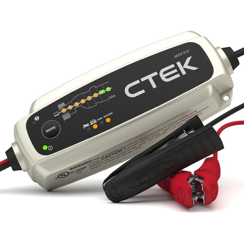 CTEK MXS 5.0 Automatic 12V Battery Charger and Maintainer - Wrenchers