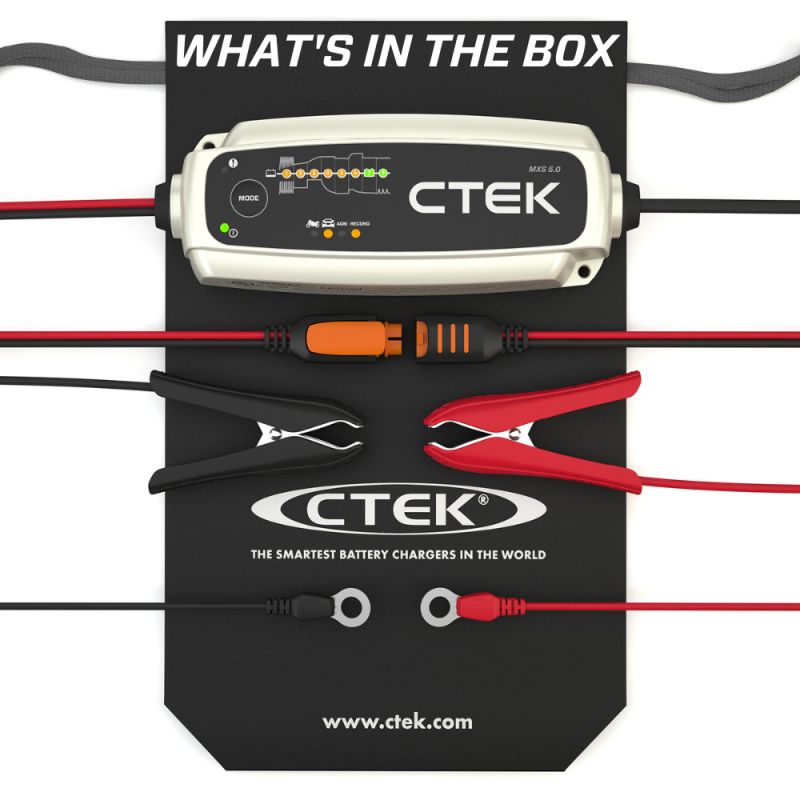 CTEK MXS 5.0 Automatic 12V Battery Charger and Maintainer - Wrenchers