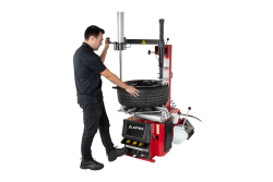 Professional APEX AT26A automatic tire changer delivers fast mounting and demounting for modern wheels. SKU 5140350