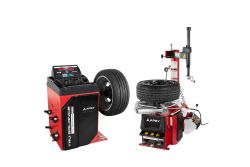 APEX AT26 and AB28 tire changer wheel balancer combo for small shop operations
