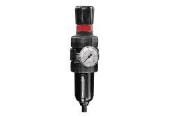 Balcrank air line filter regulator and lubricator with integrated pressure gauge and adjustment knob – Get it at Wrenchers.com today