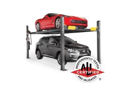 BendPak HD-9XW 9,000 lb high lift four post lift. ALI certified car storage strength. SKU 5175863.
