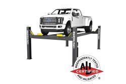 BendPak HDS-18E 5175968 four-post lift with 18,000-lb capacity and ALI certification.