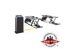 ALI certified BendPak P9000LTF open-center flush-mount low-rise lift built for serious service work. SKU 5175155.