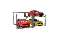 The BendPak PL-12000DPS vertical parking lift (SKU 5175552) increases garage efficiency by converting unused overhead space into secure vehicle storage with smooth drive-on operation and heavy-duty construction.