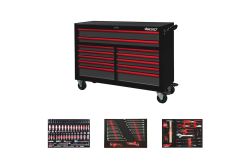 53-inch Pro Series loaded rolling tool box with 222-piece master tool set