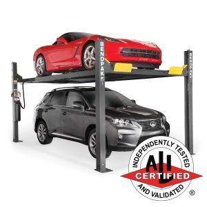 BendPak HD-9XW 9,000 lb high lift four post lift. ALI certified car storage strength. SKU 5175863.