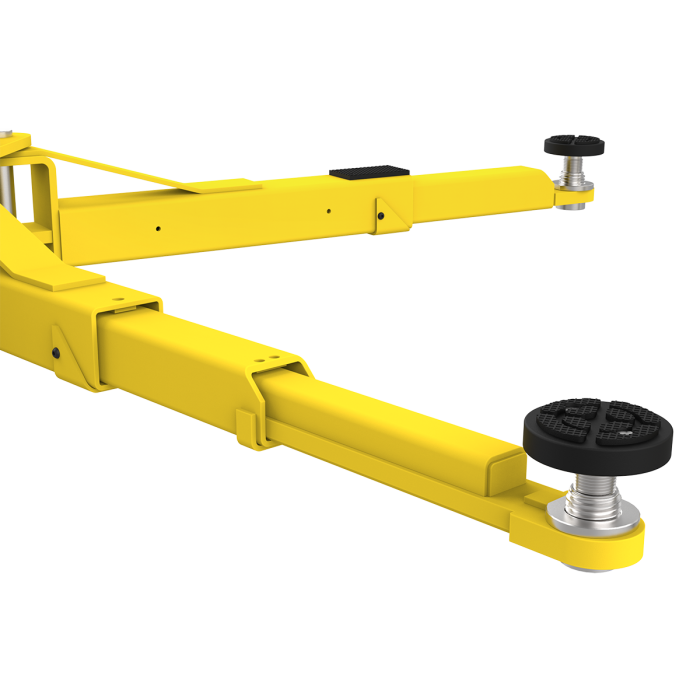 Triple-Telescoping front arms and dual-stage extended rear arms