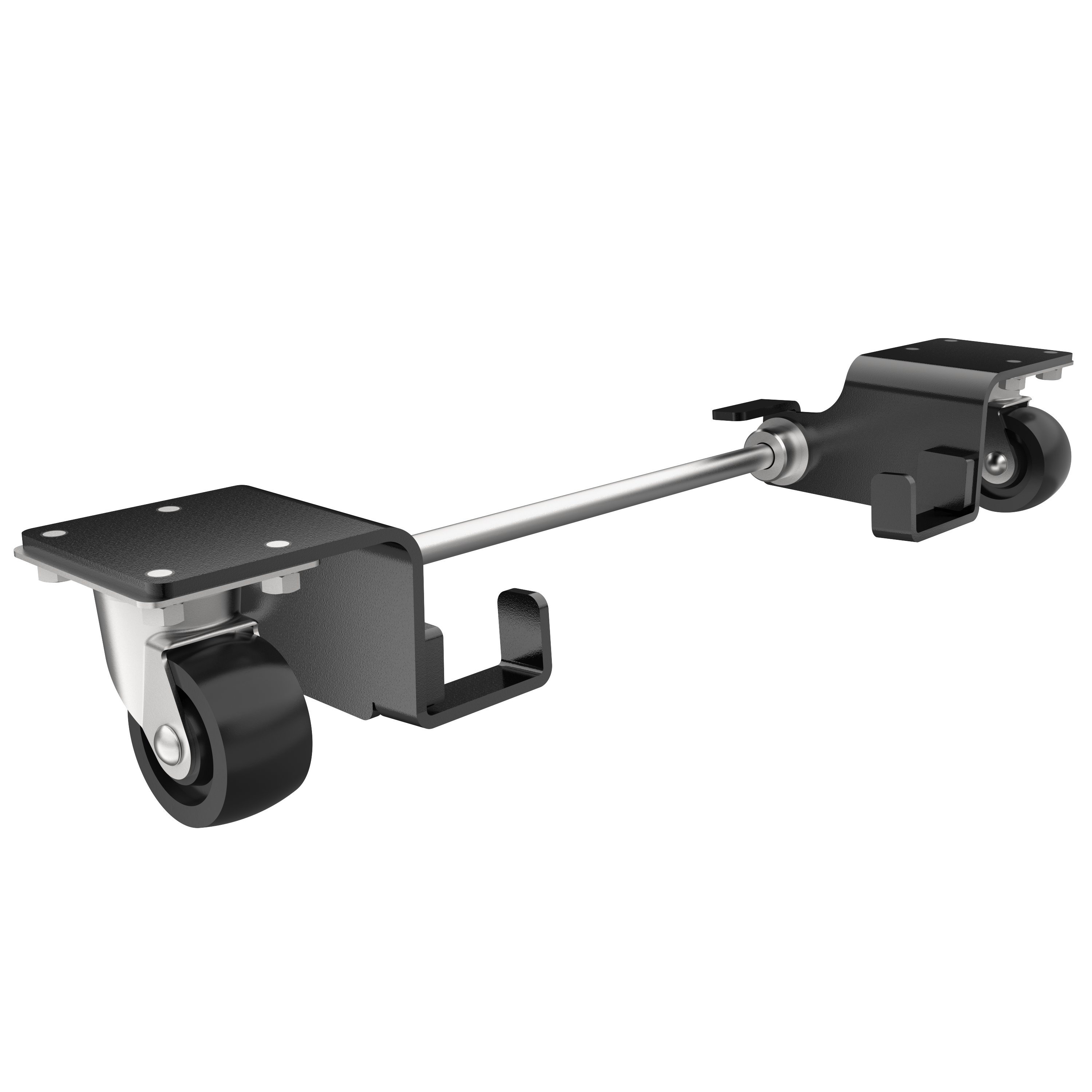 QuickJack Caster Kit helping move a portable car lift frame