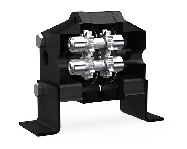 MaxJax two-post lift flow divider